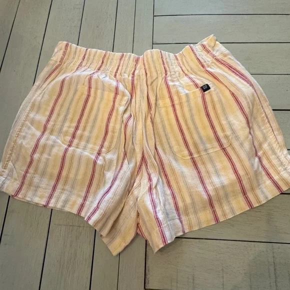 GAP | striped linen shorts Y2K classic | Sz Large - Picture 2 of 3